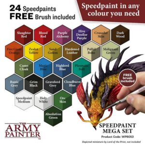 The Army Painter Speedpaint Mega Set colours